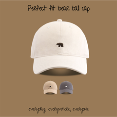 [OMIK] 핏좋은 베어 볼캡 패션 야구모자 (Perfect Fit Bear Baseball Cap)