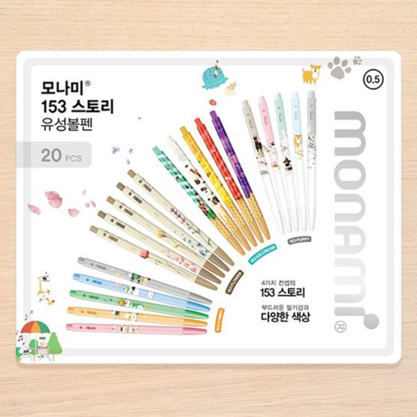 [모나미]153 스토리, 혼합색상 20pcs