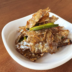 쥐포볶음 (Stir-Fried Dried Filefish Fillet With Chili Paste or Soy Sauce)