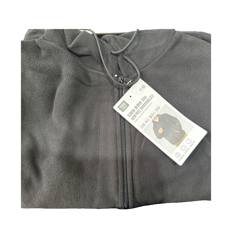 <실용적인 아우터>긴팔 후드 플리스 집업 /105 (Long-Sleeve Hooded Fleece Zip-Up)
