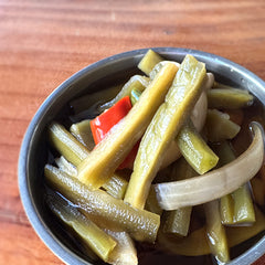 궁채 장아찌 (Soy pickled Lettuce Stem)