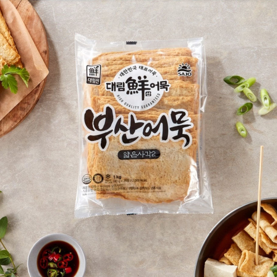 [사조대림]부산어묵 얇은사각 1kg