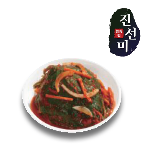 <전통한국산>[진선미]깻잎김치 300g (Perilla Leaf Kimchi)_데치지 않은 생깻잎