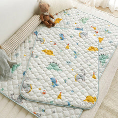[쁘리엘르]유아용 다이노 면 방수패드 대형, 소형 (Prielle Baby Waterproof Pad Dinosaur Large, Small)