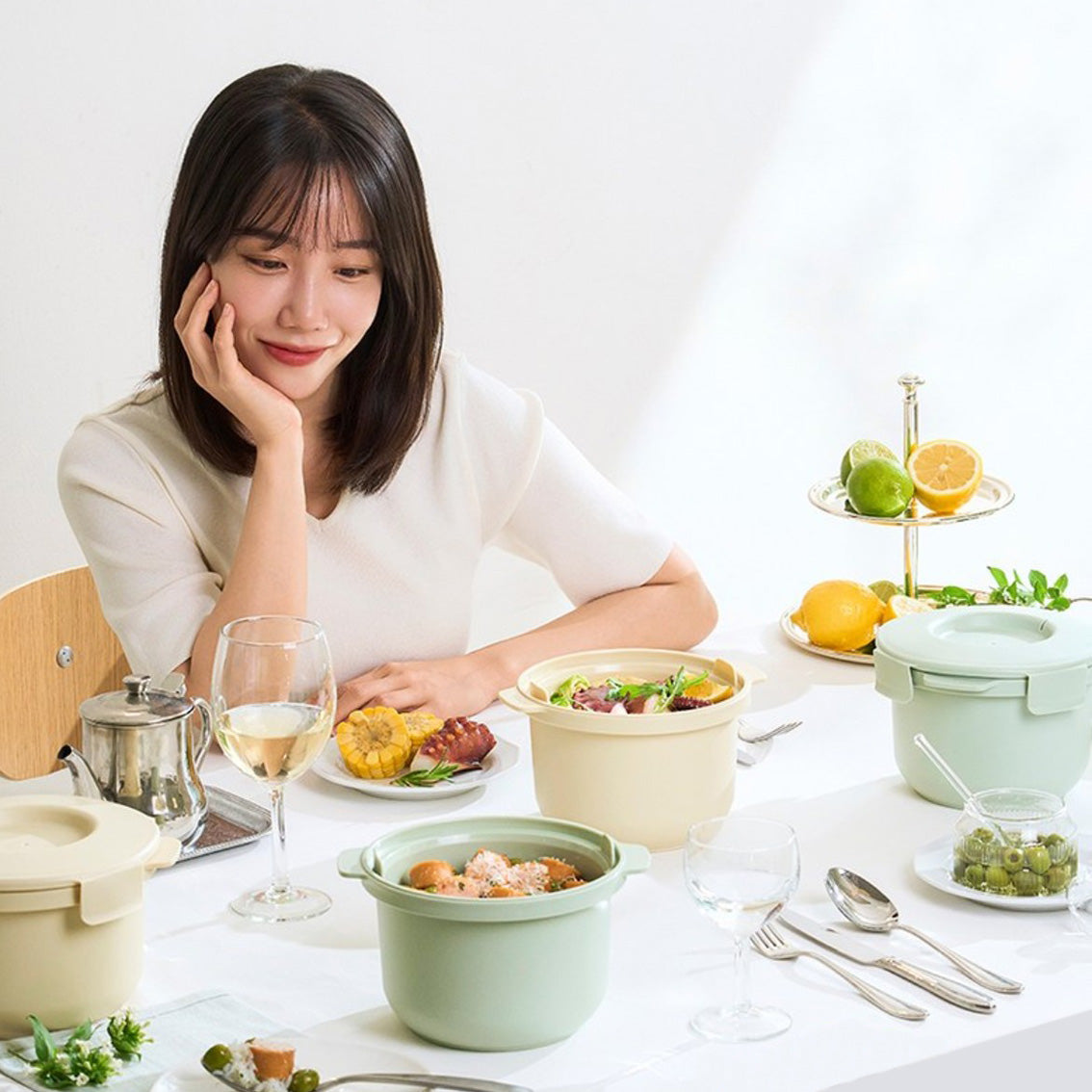 <랜덤컬러>[칼로볼]전자레인지 저당밥솥 (Calo Bowl Microwave Low-Sugar Rice Cooker)