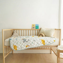 [쁘리엘르]유아용 다이노 면 방수패드 대형, 소형 (Prielle Baby Waterproof Pad Dinosaur Large, Small)