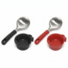 [보겐]멀티스푼 + 멀티스푼받침 세트, 레드/블랙 (Bogen Multi Spoon & Rest Set)