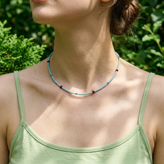 레이어드 베이직 비즈목걸이 (Layered Basic Beaded Necklace)