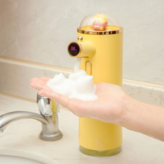 [우주나라] 캐릭터 비접촉 자동 거품 손 세정기 주방 욕실 겸용 세제 디스펜서 (Touchless Soap Dispenser)