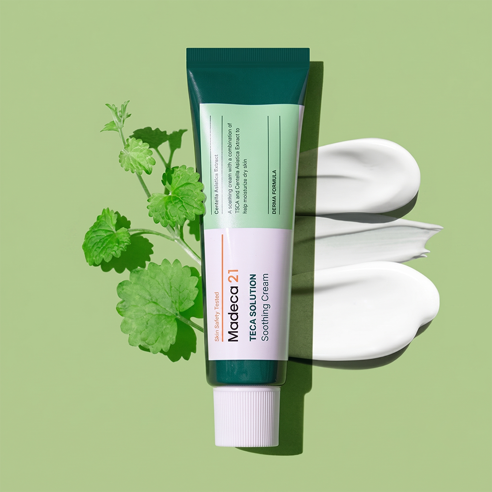 <피부에 전하는 진정한 진-정!!>마데카21 테카 솔루션 수딩크림 50ml (TECA Solution Soothing Cream)