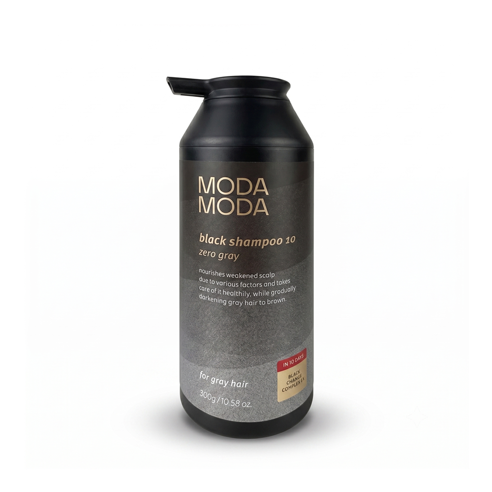 [모다모다]제로 그레이 블랙샴푸10 300g (Zero Gray Black Shampoo 10)