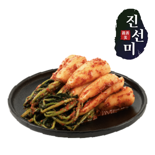 <전통한국산>[진선미]총각김치 500g,1kg (Ponytail Radish Kimchi)
