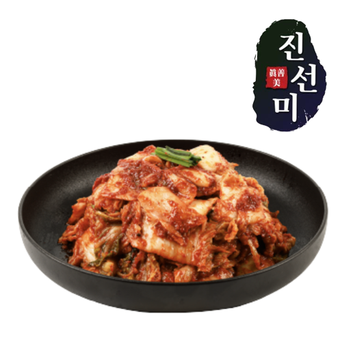<전통한국산>[진선미]맛김치 400g,1kg,10kg (Cut Cabbage Kimchi)