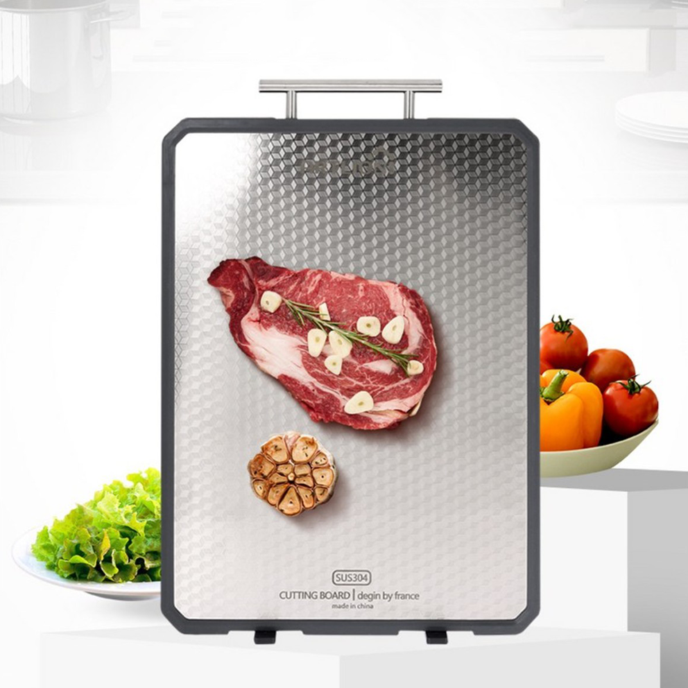 [아트리온]스텐304 스텐딩 위생 도마 (대) (Stainless 304 Standing Cutting Board Large)