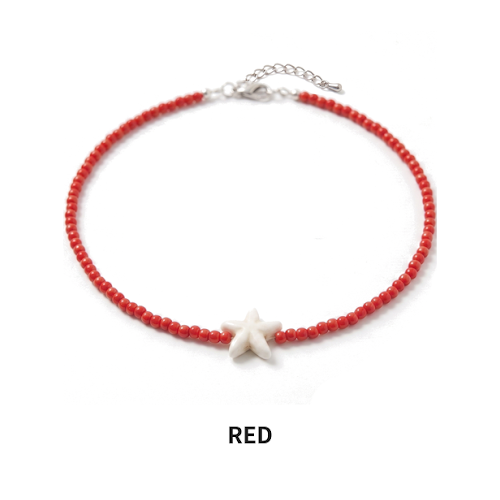 레이어드 비즈목걸이_불가사리 (Starfish Layered Beaded Necklace)